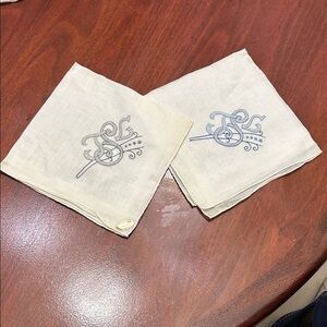 2 “Chief Value Linen” HANDKERCHIEFS